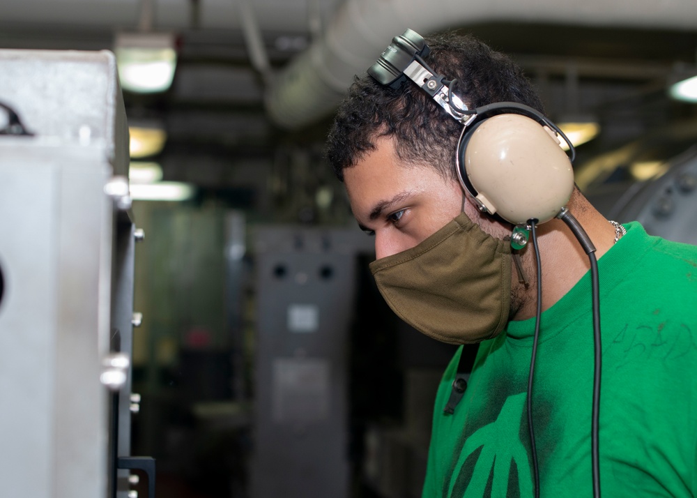 Sailor Operates Recovery Engine