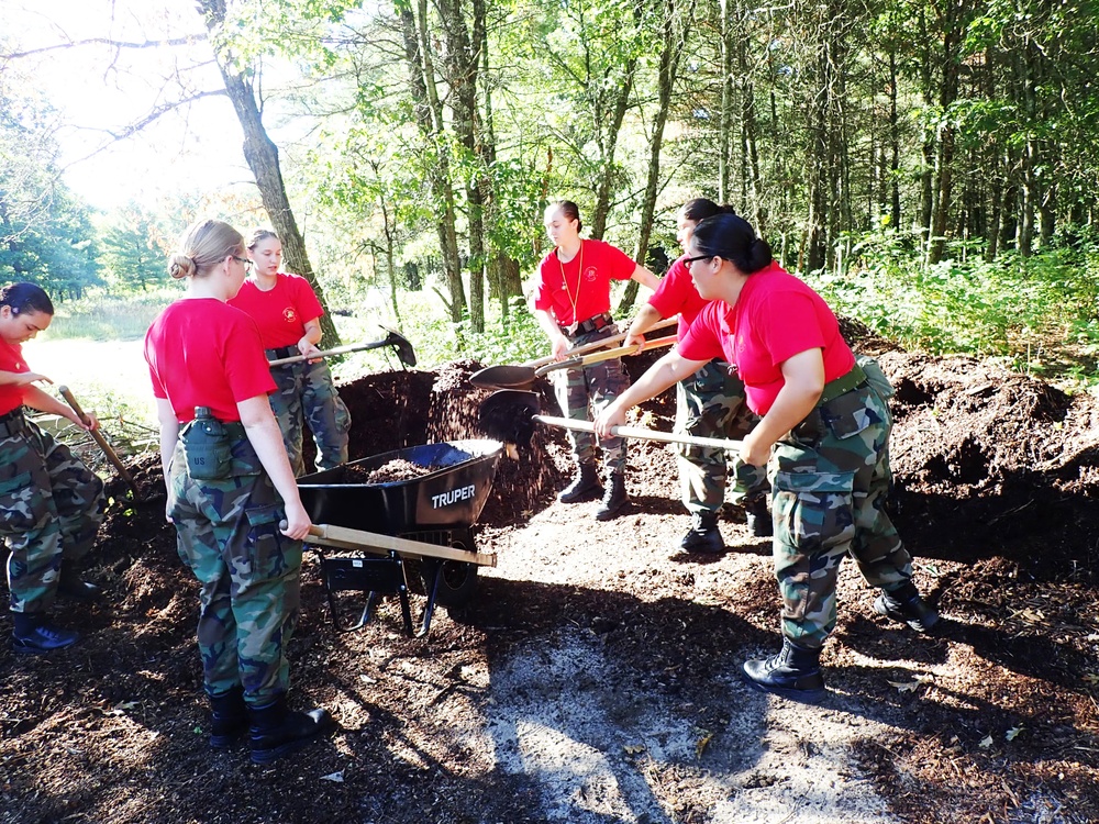 Wisconsin Challenge Academy cadets help beautify installation, support community