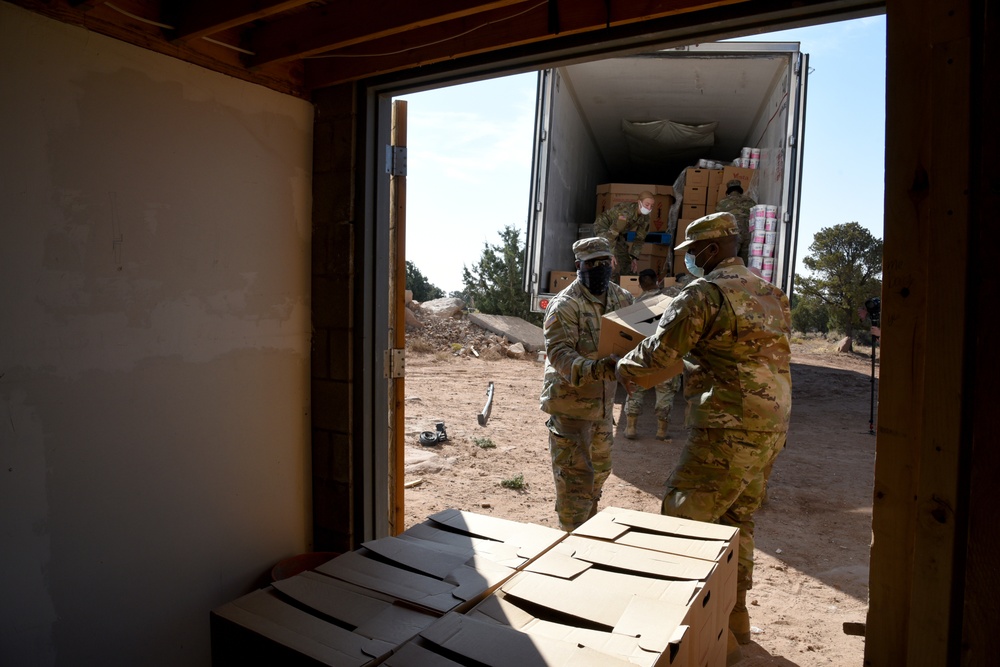 Arizona National Guard delivers essential supplies to the Navajo Nation