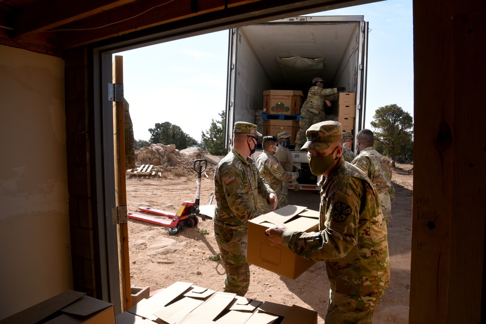 Arizona National Guard delivers essential supplies to the Navajo Nation
