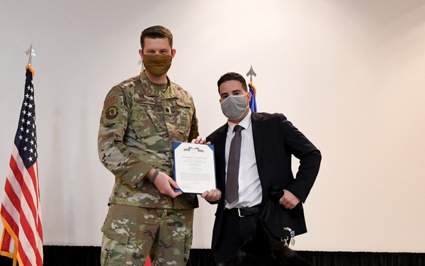 Military Working Dog retirement at Aviano