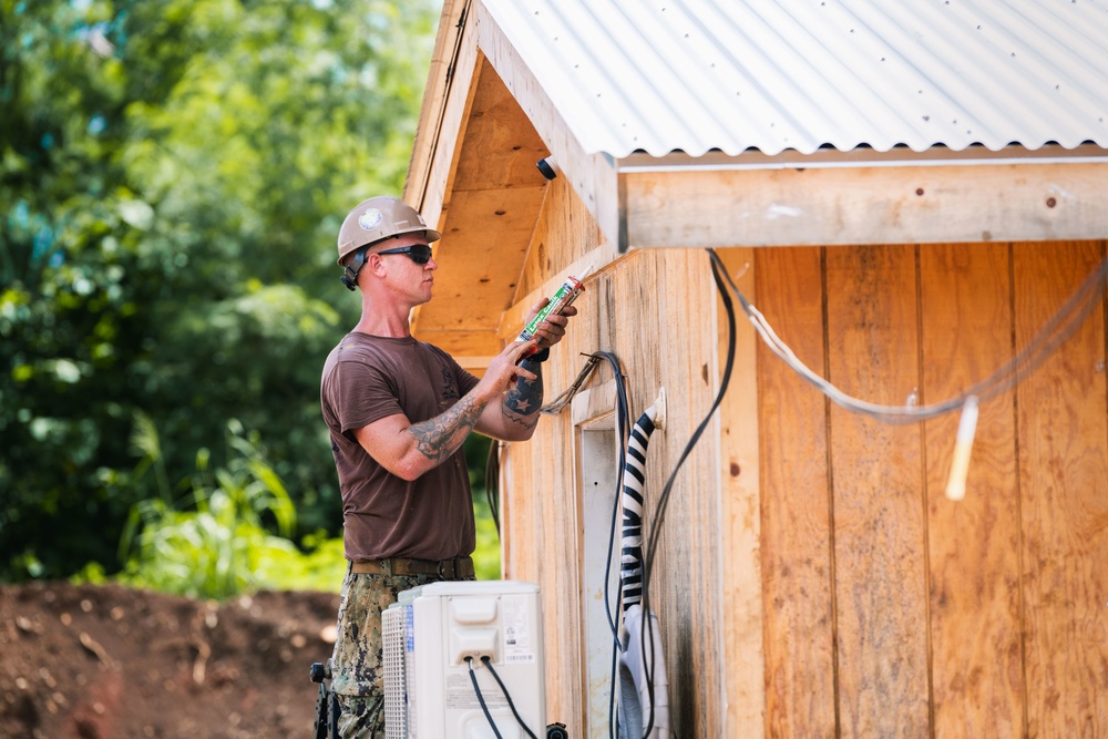 Seabees Continue Construction on Camp Tinian