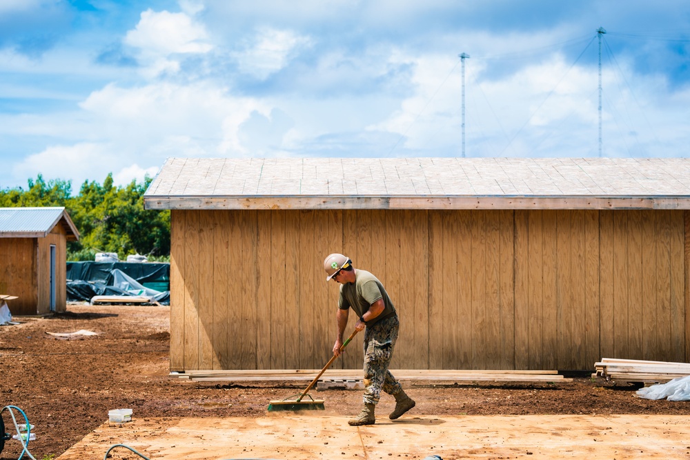 Seabees Continue Construction on Camp Tinian