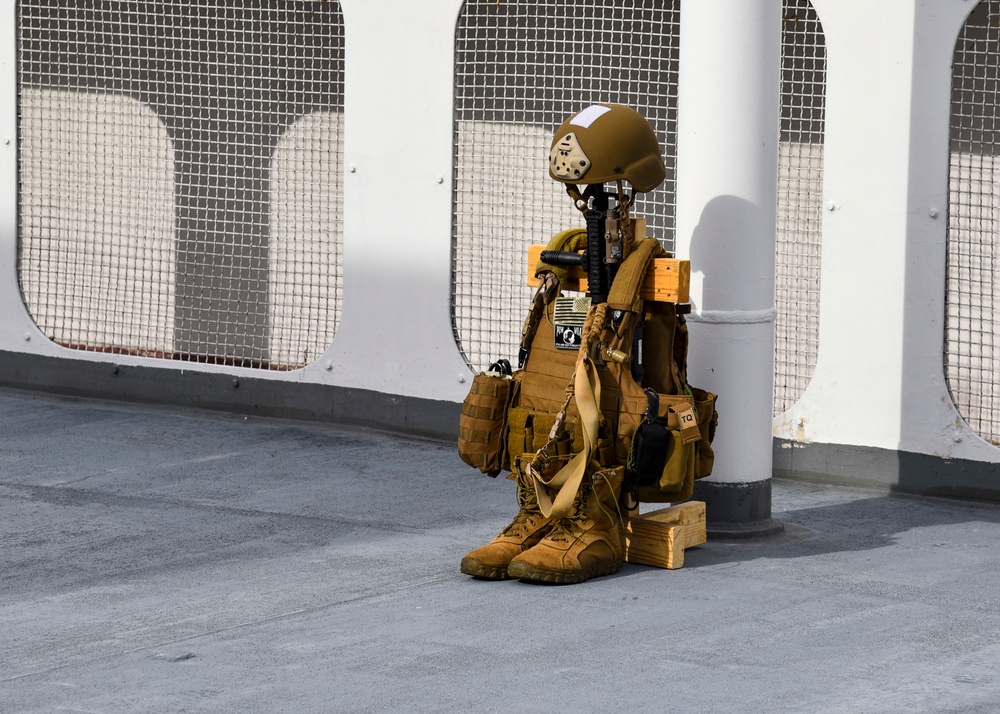 Sailors Aboard USNS Howard O. Lorenzen Hold 9/11 Remembrance Ceremony