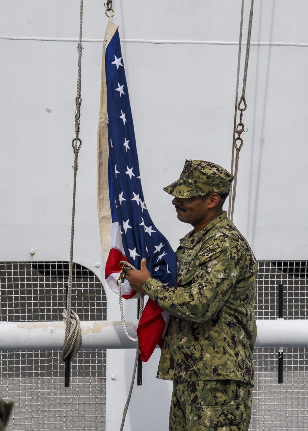 Sailors Aboard USNS Howard O. Lorenzen Hold 9/11 Remembrance Ceremony