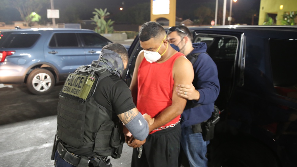 ICE ERO in Los Angeles arrests criminal aliens in targeted enforcement operation