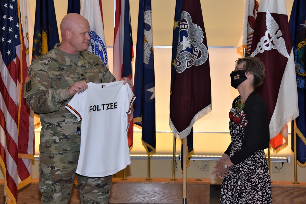 Col. Ladd presents jersey