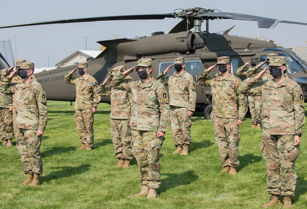 Idaho National Guard 183rd AHB change of command