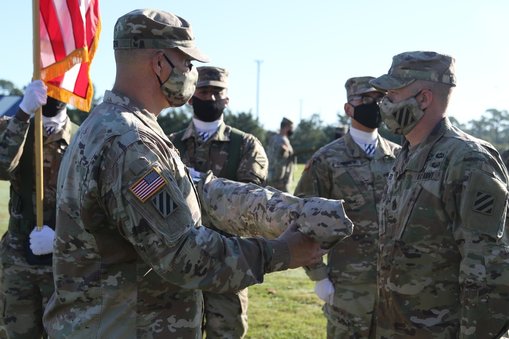 1st Armored Brigade Combat Team Cases Colors for Deployment to Korea