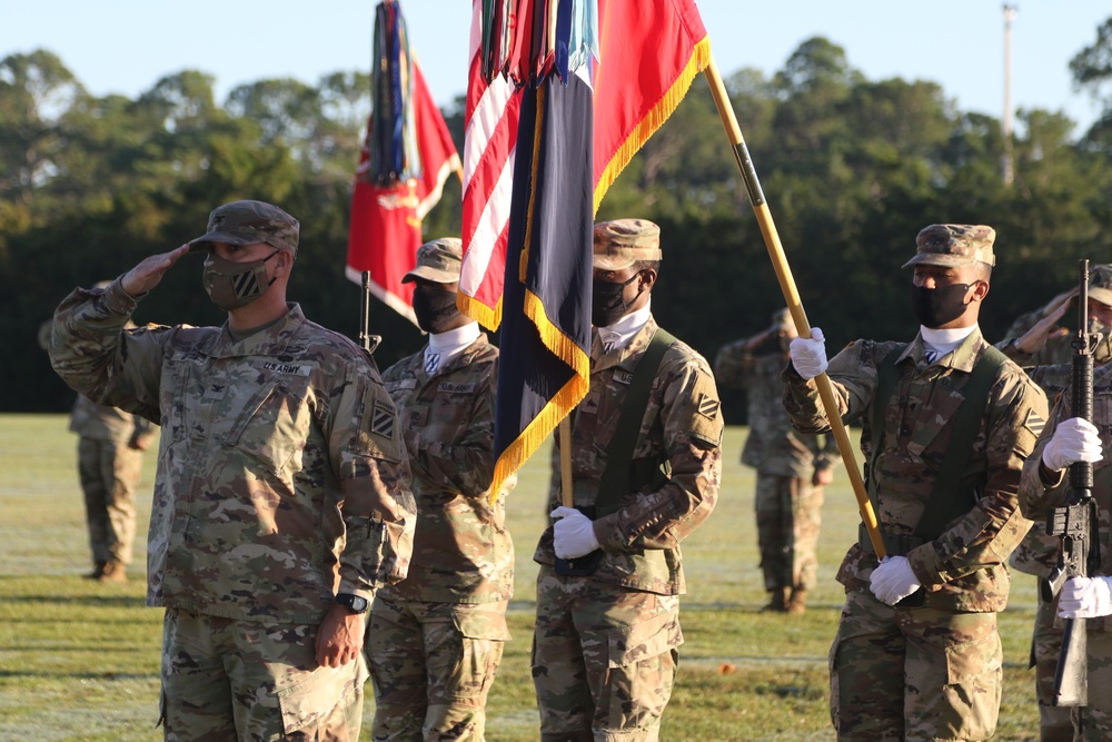 1st Armored Brigade Combat Team Cases Colors for Deployment to Korea