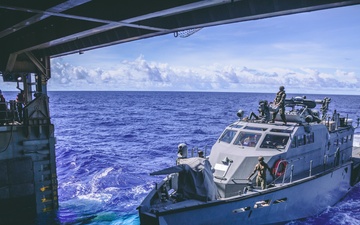 USS Comstock Embarks Mark VI Patrol Boats and ExMCM for Maritime Security Operations