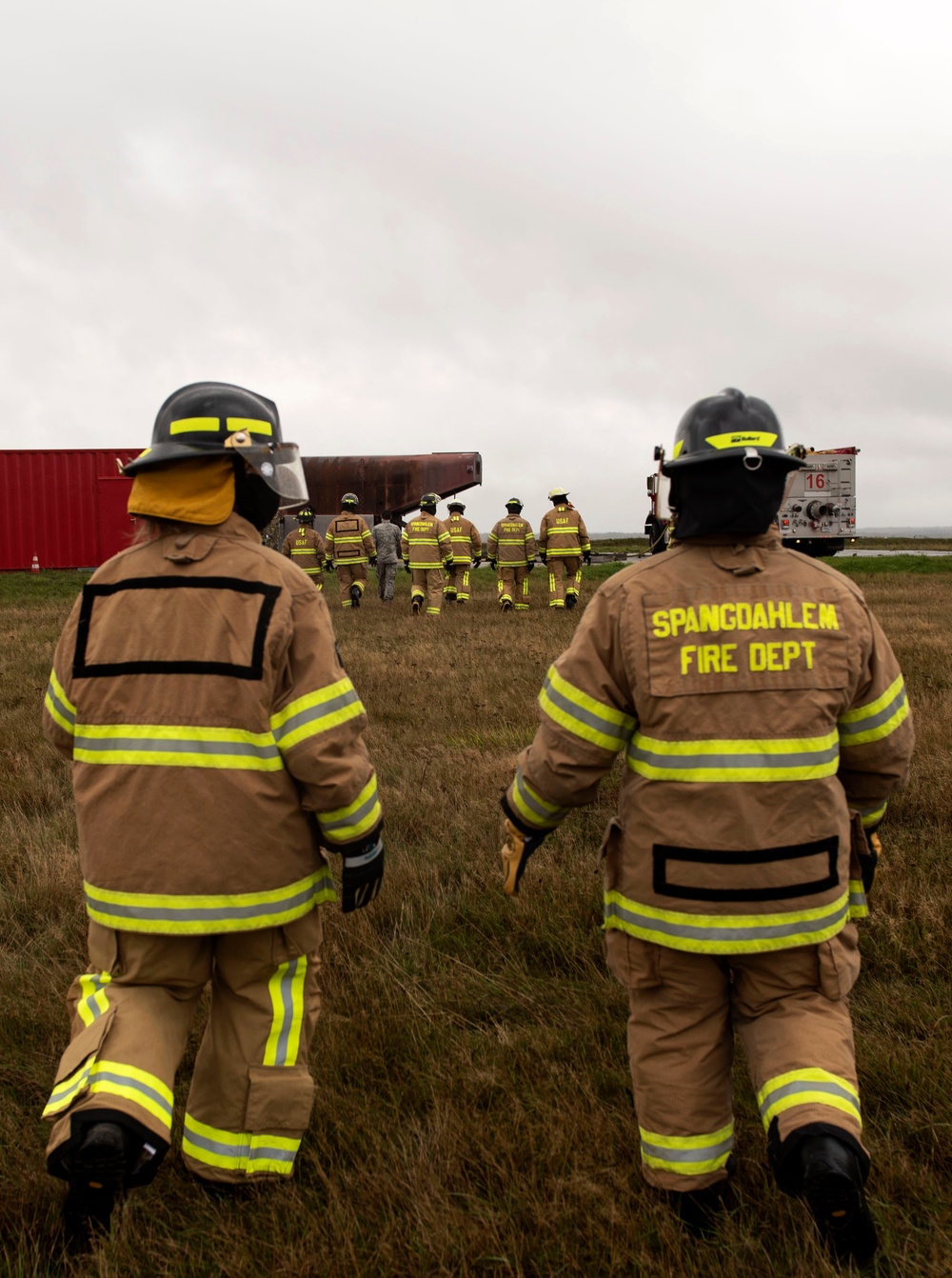 Spangdahlem Fire Department light up Fire Prevention Week