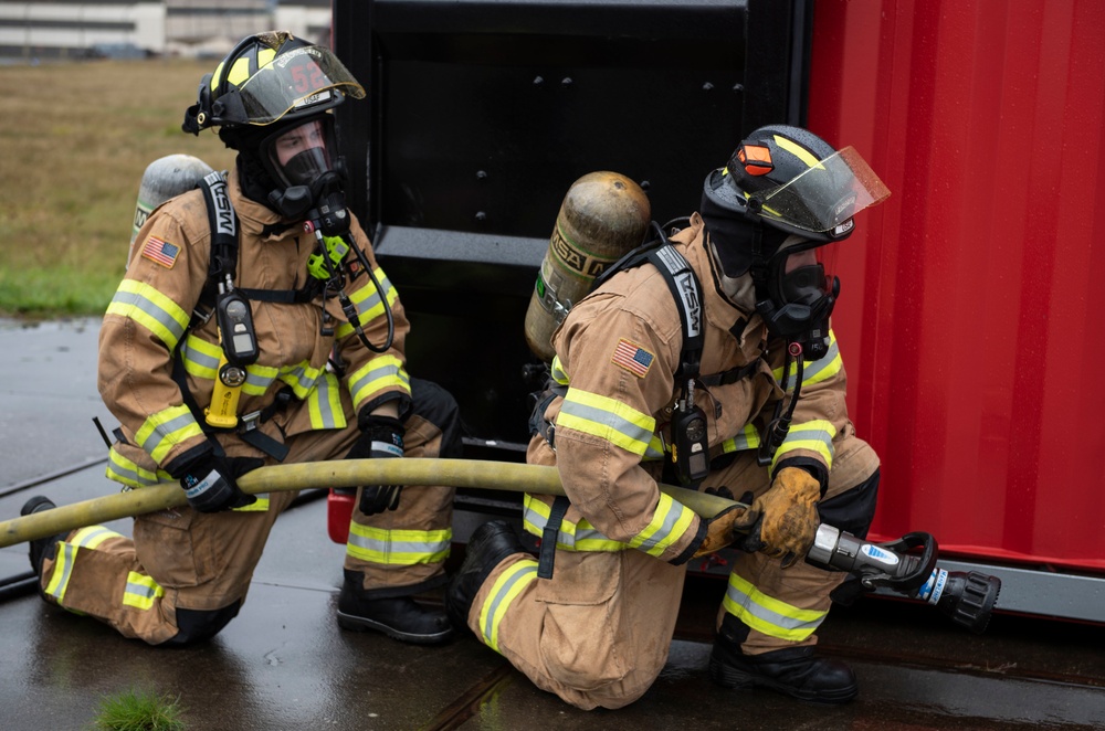 Spangdahlem Fire Department light up Fire Prevention Week