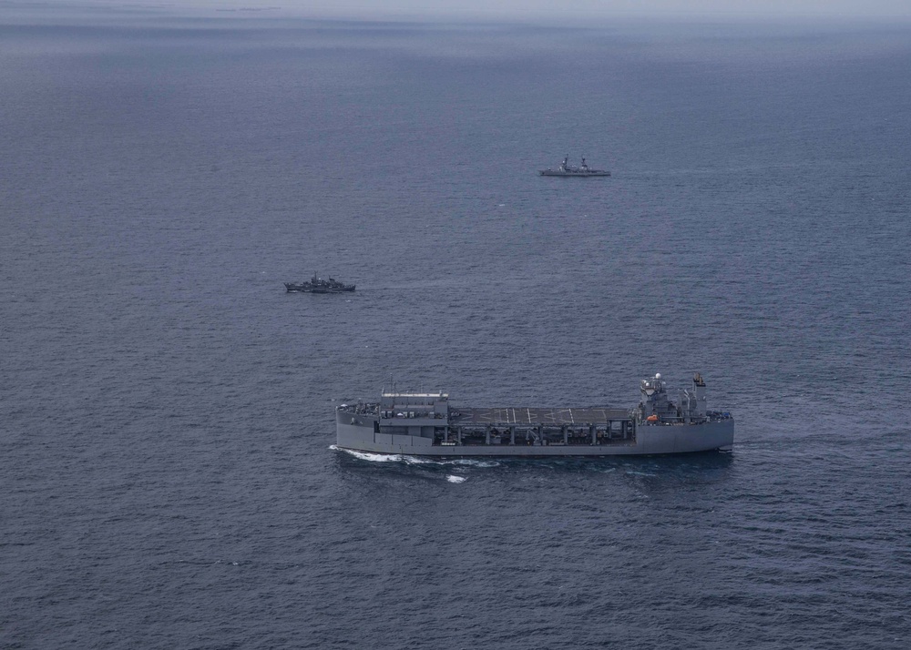 USS Hershel “Woody” Williams conducts fleet maneuvers with Nigerian Navy