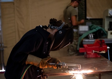 Female Welder