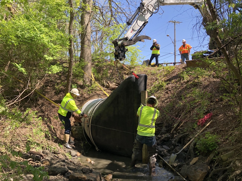 Ohio-Erie Canal: check valve installation