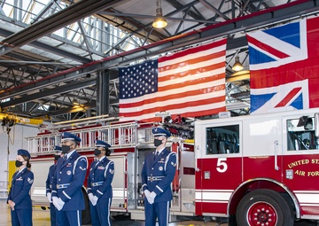 Base Honor Guard: Rendering honors with Core Values in hand