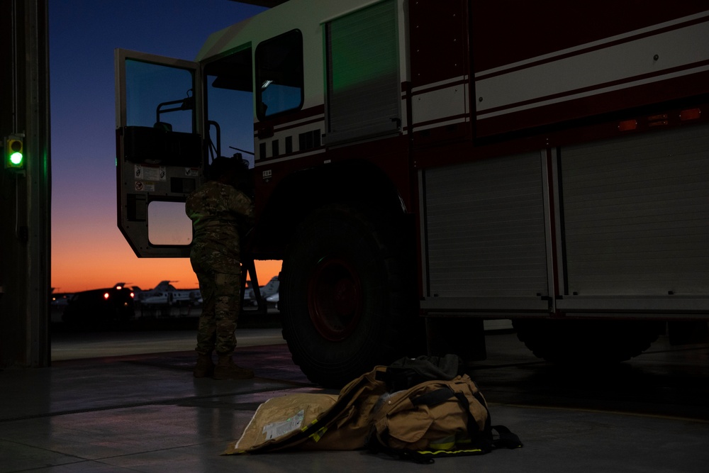 Laughlin Air Force Base Firefighter Training