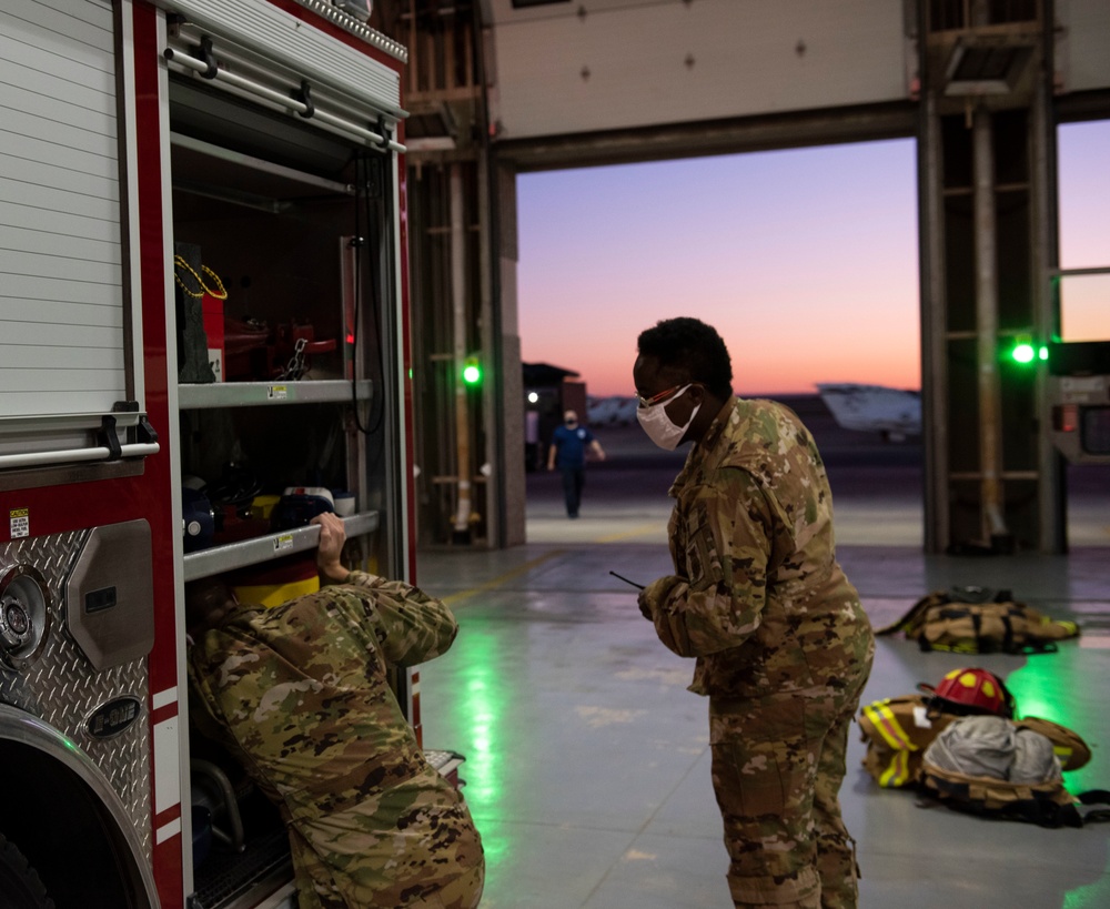 Laughlin Air Force Base Firefighter Training