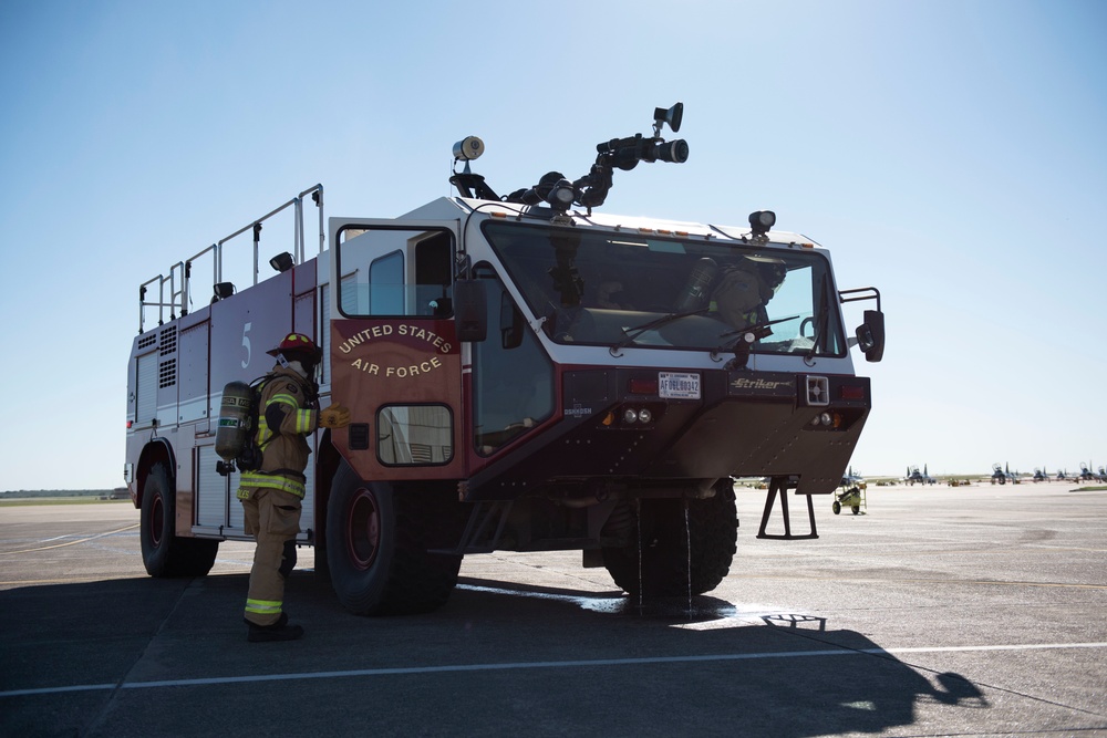 Laughlin Air Force Base Firefighter Training