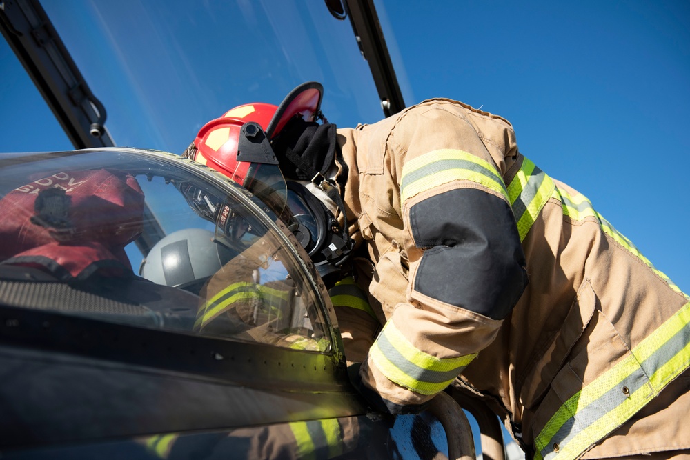 Laughlin Air Force Base Firefighter Training