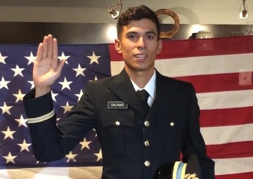 California State Cadet takes break from fighting forest fires to be commissioned