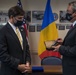 Defense Secretary Dr. Mark T. Esper meets with Romanian Minister of Defense Nicolae Ciuca