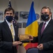 Defense Secretary Dr. Mark T. Esper meets with Romanian Minister of Defense Nicolae Ciuca