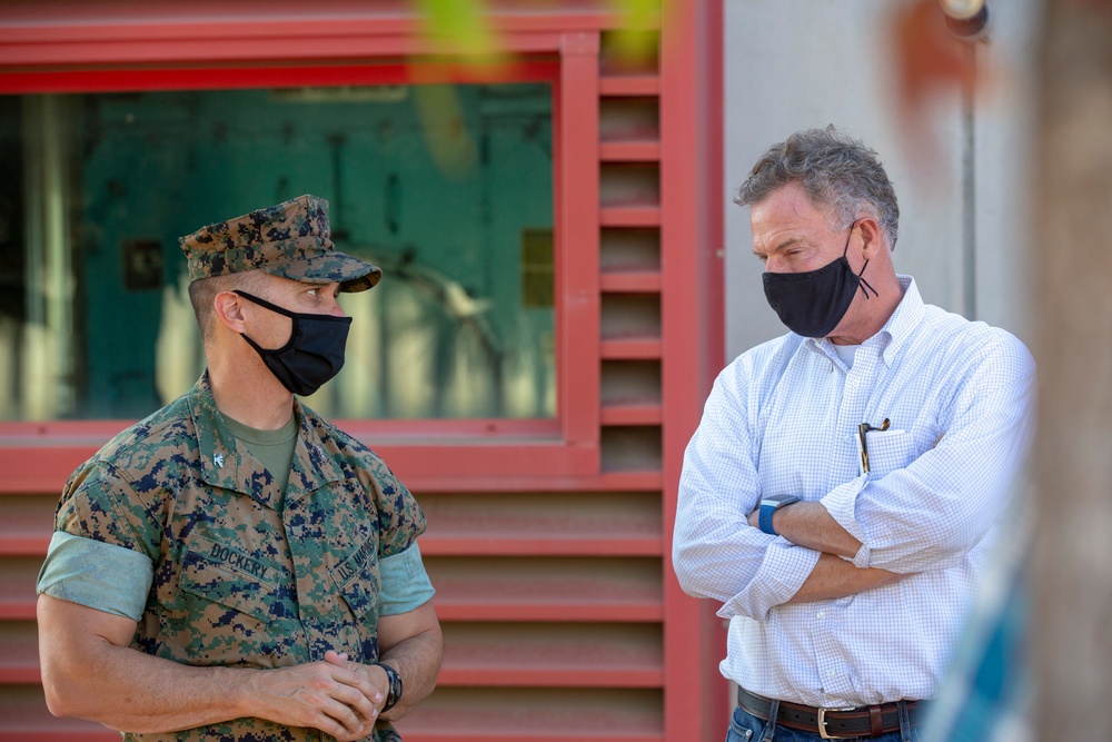 Congressman Scott Peters tours MCAS Miramar