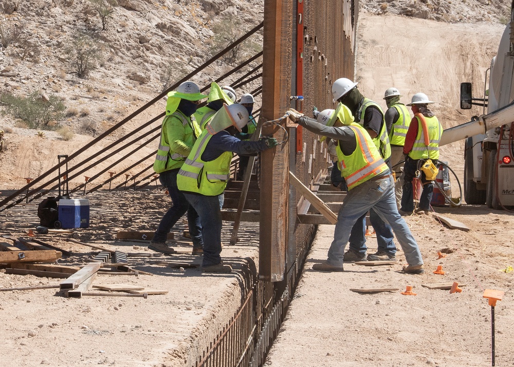 Border Barrier Construction: Yuma