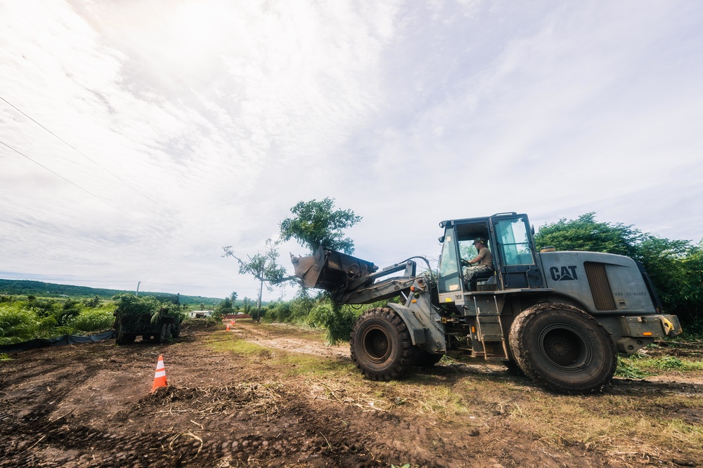 Seabees Clear the Way for Tinian Road Construction