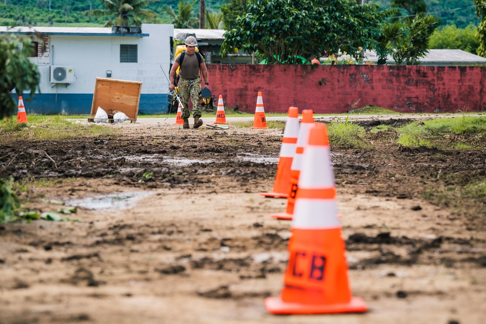 Seabees Clear the Way for Tinian Road Construction