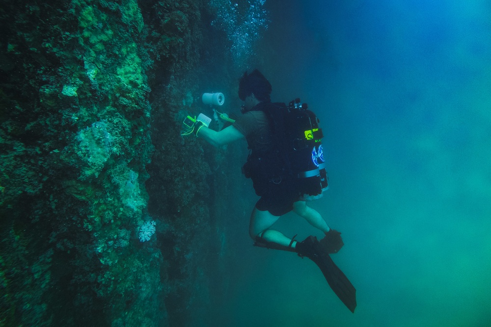Navy Seabee Divers Continue Maritime Infrastructure Assessment in Tinian
