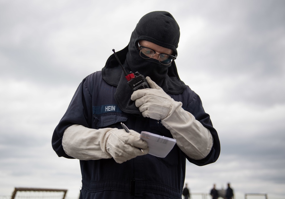 USS Barry Sailors Respond To A Simulated Casualty