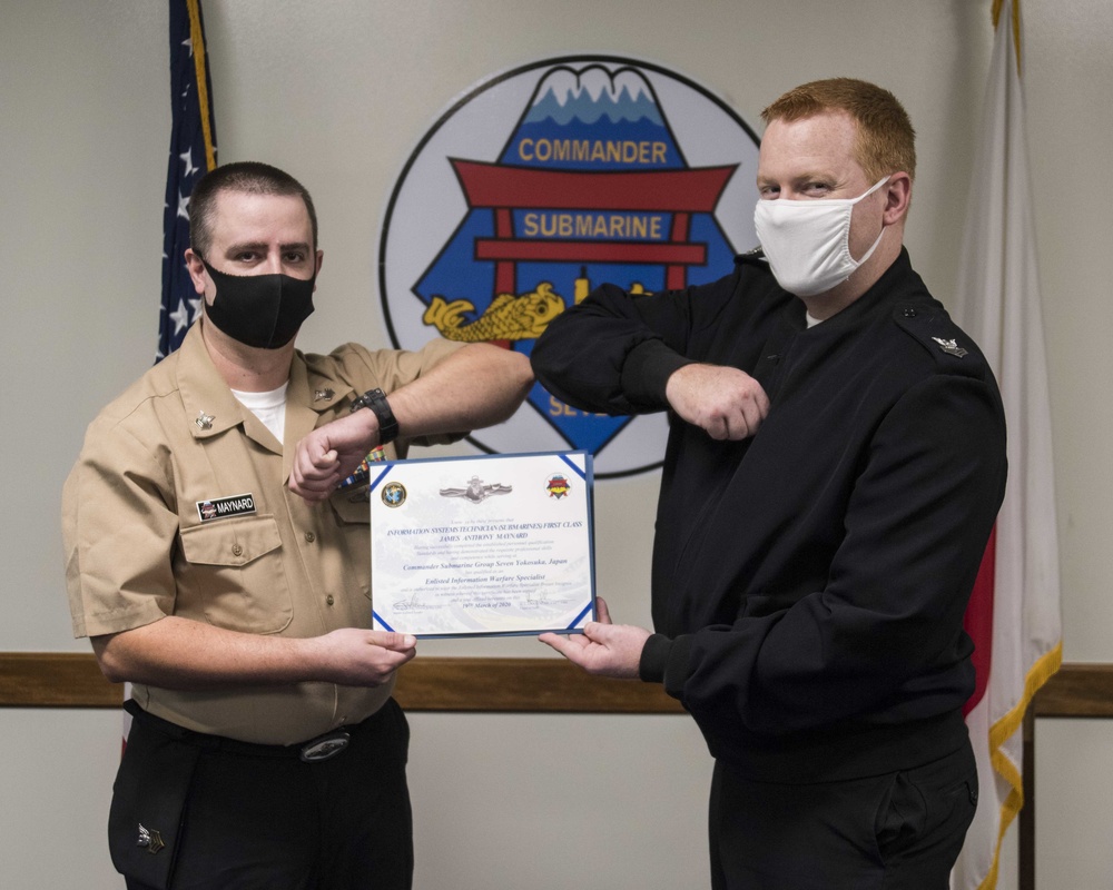 CSG7 pins new Information Warfare Specialists