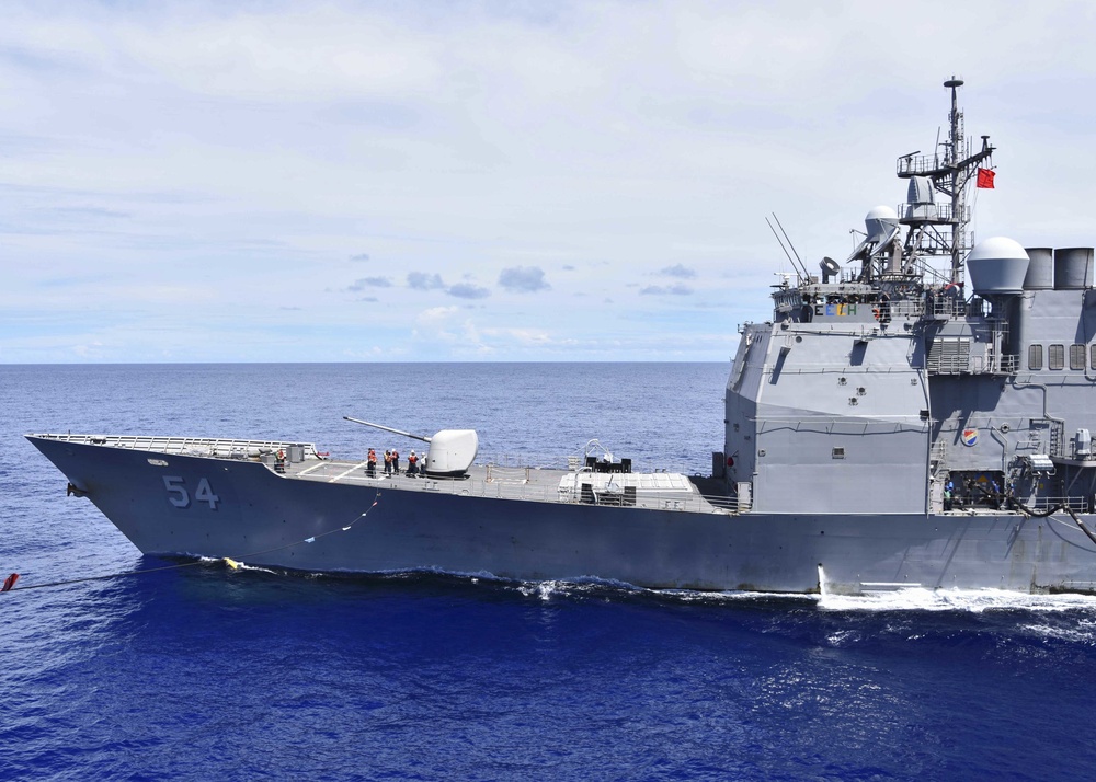 USNS Pecos (T-AO 197) Conducts Underway Replenishment with USS Antietam (CG 54)