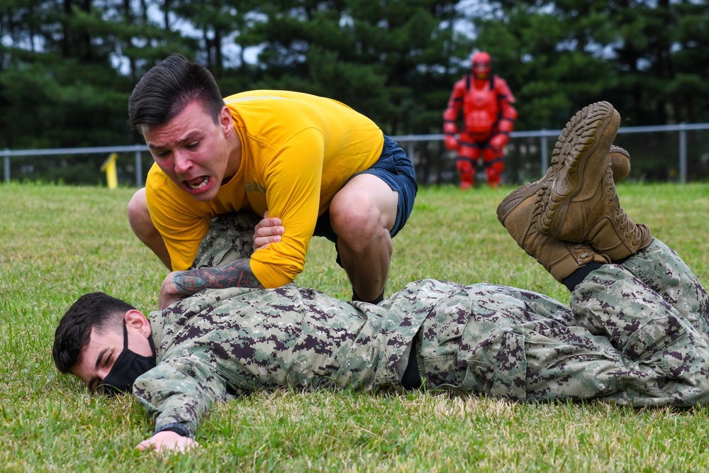 Misawa Sailors Participate in Auxiliary Security Forces OC Spray Training Exercise