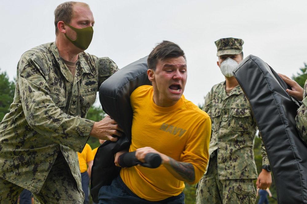 Misawa Sailors Participate in Auxiliary Security Forces OC Spray Training Exercise