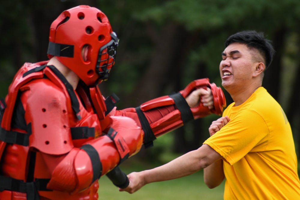 Misawa Sailors Participate in Auxiliary Security Forces OC Spray Training Exercise