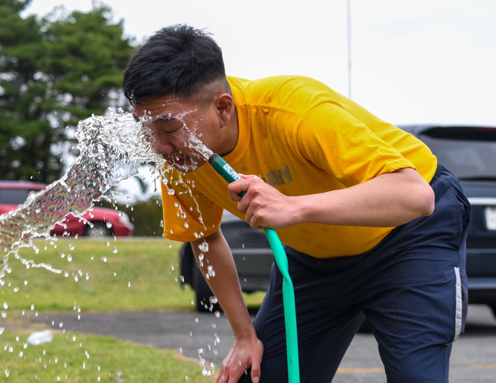 Misawa Sailors Participate in Auxiliary Security Forces OC Spray Training Exercise