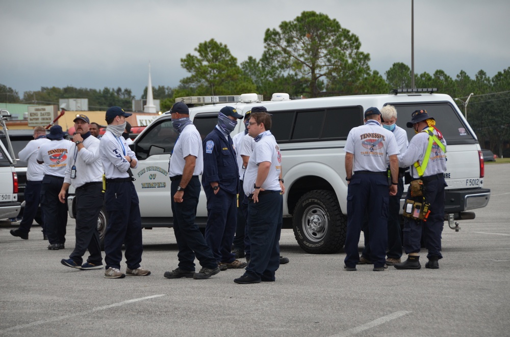 Urban Search and Rescue Teams Arrive in Baton Rouge Ahead of Hurricane Delta