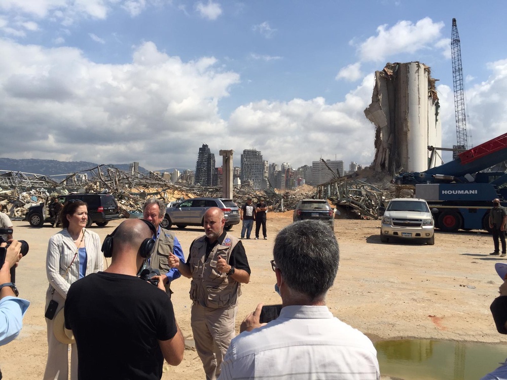 AAID John Barsa visits various areas in Beirut with WFP Director and U.S. Ambassador