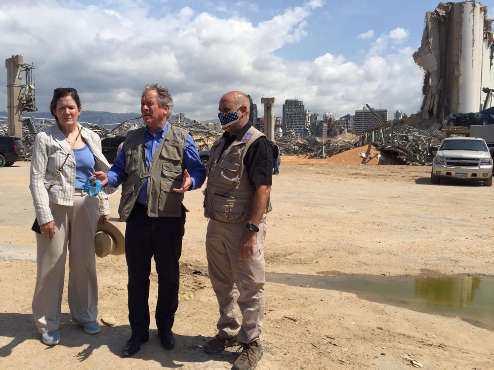 AAID John Barsa visits various areas in Beirut with WFP Director and U.S. Ambassador