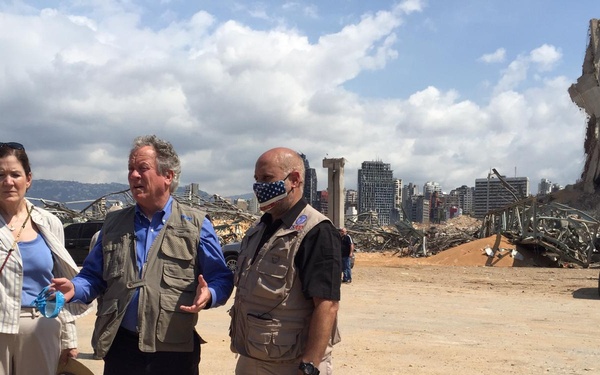 AAID John Barsa visits various areas in Beirut with WFP Director and U.S. Ambassador