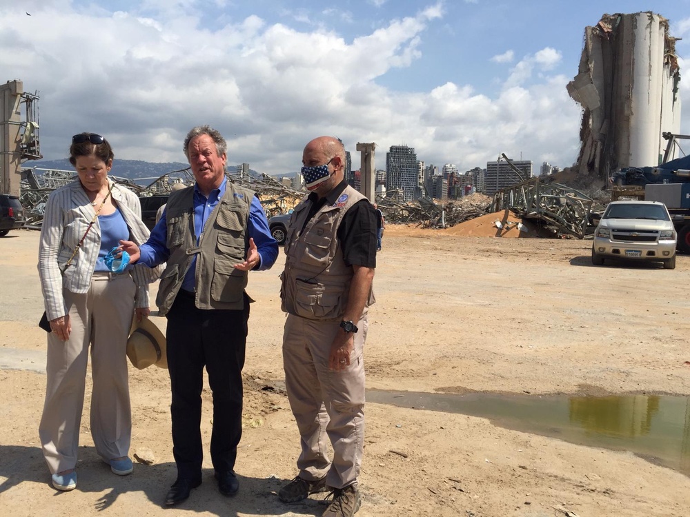 AAID John Barsa visits various areas in Beirut with WFP Director and U.S. Ambassador