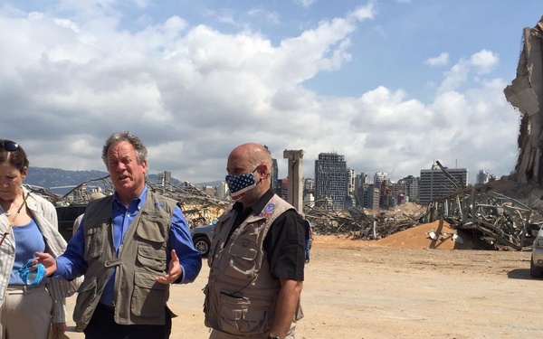 AAID John Barsa visits various areas in Beirut with WFP Director and U.S. Ambassador