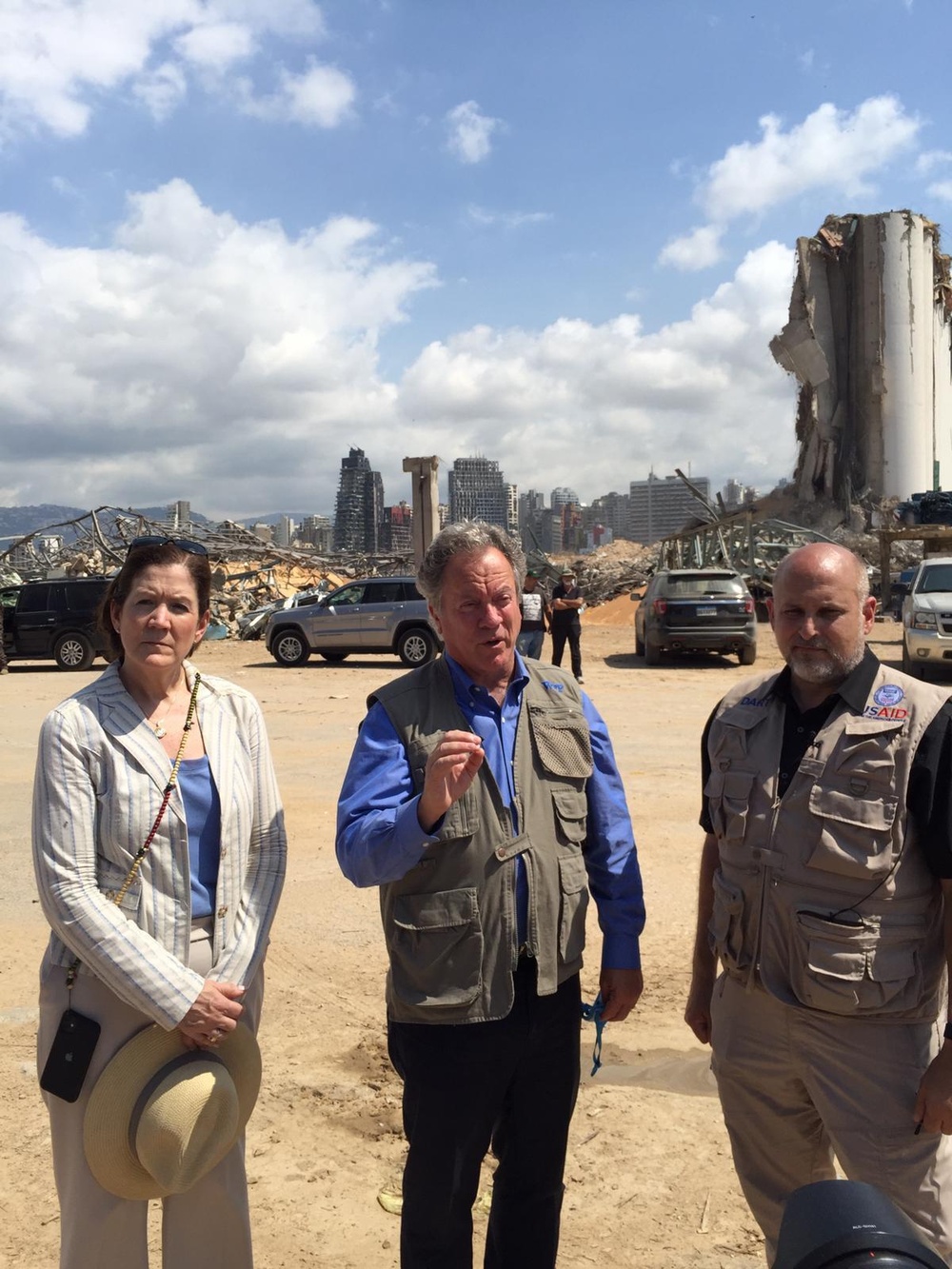 AAID John Barsa visits various areas in Beirut with WFP Director and U.S. Ambassador