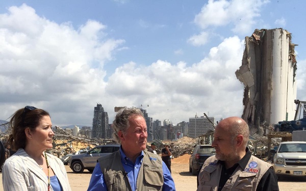 AAID John Barsa visits various areas in Beirut with WFP Director and U.S. Ambassador