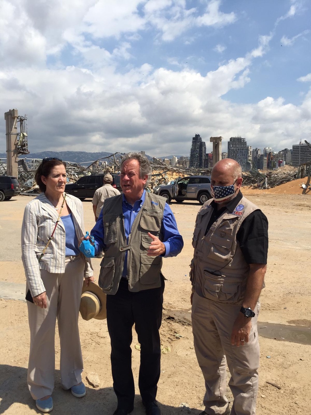 AAID John Barsa visits various areas in Beirut with WFP Director and U.S. Ambassador