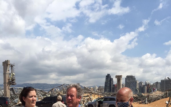 AAID John Barsa visits various areas in Beirut with WFP Director and U.S. Ambassador